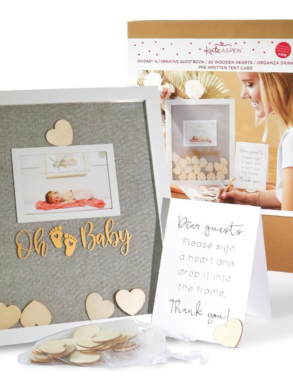 Oh Baby Sign, Baby Shower Guest Book Frame Guest Book Alternatives, Nursery Deco